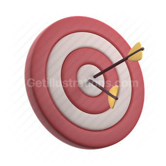 aim, target, archery, bullseye, arrow, shoot, audience, client