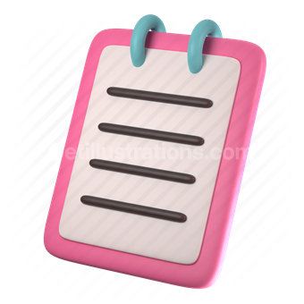 clipboard, file, document, paper, page, stationery
