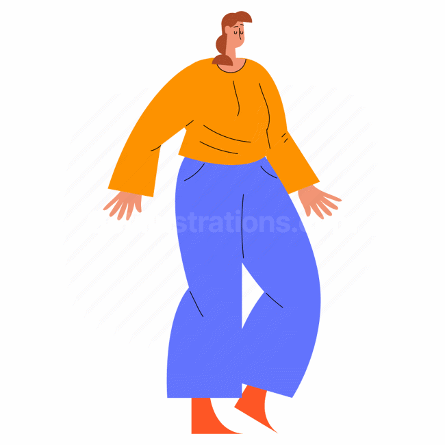 person, casual clothing, gesture, stylized, expressiveness