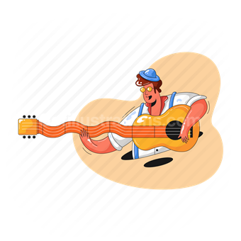 musician,  guitar, man, entertainment