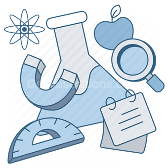 Science, Education, Research, Vector illustration