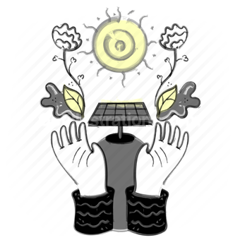 clean energy, power, solar, environmental, green, eco, hand, gesture, solar panel
