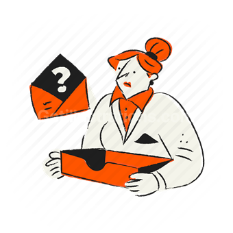 question, puzzle, problem, thinking, Vector illustration