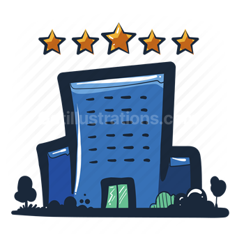 hotel, rating, review, motel, building, stars