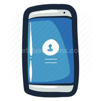 mobile, smartphone, phone, electronic, device, account, profile, login