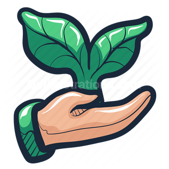nature, eco, plant, green, agriculture, hand, gesture, gardening