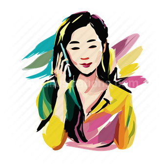 woman, people, person, asian, phone, mobile, smartphone, call, telephone, talk
