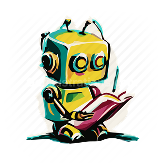 robot, robotics, notebook, note, book, ai, artificial, intelligence, learn, learning