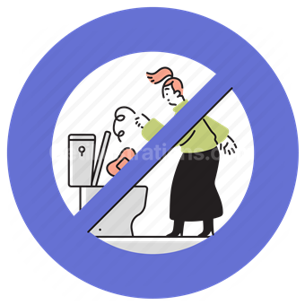 environment, prohibited, forbidden, flush, toilet, trash, garbage, environmental