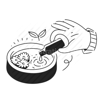 food, cooking, hand, spoon, garnish, dish