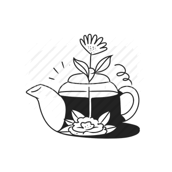 tea, flower, nature, relaxation