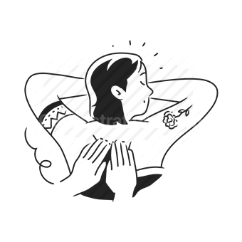 relaxation, meditation, mindfulness, self-care, Vector illustration