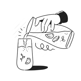 hand, tea, mug, caffeine, break, Vector illustration
