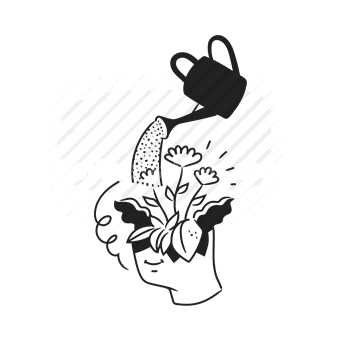 gardening, watering, plant, hand, nature