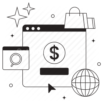 shopping, finance, payment, search, cursor, online, shop, store, internet