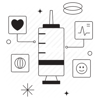 medicine, medication, injection, vaccine, needle, health, emoji, emoticon