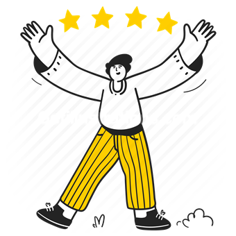 star, review, ratings, stars, man, feedback