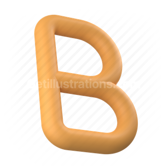 bold, text, letter, b