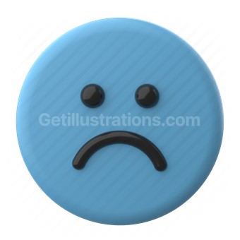 emoji, emoticon, sad, smiley, unhappy