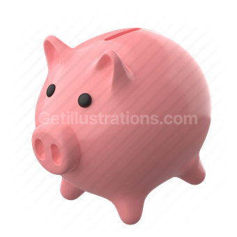 pig, piggy bank, savings, banking, bank
