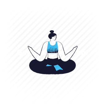meditation, meditate, yoga, woman