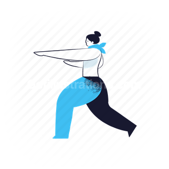 martial arts, fitness, exercise, woman