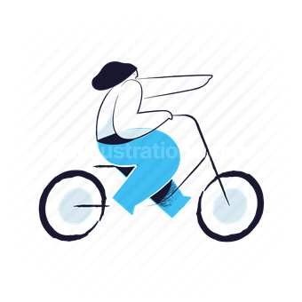 bicycle, bike, woman, transport, delivery