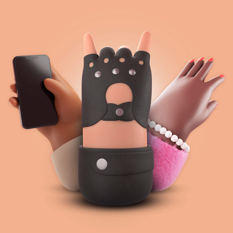 The Hands 3D illustrations