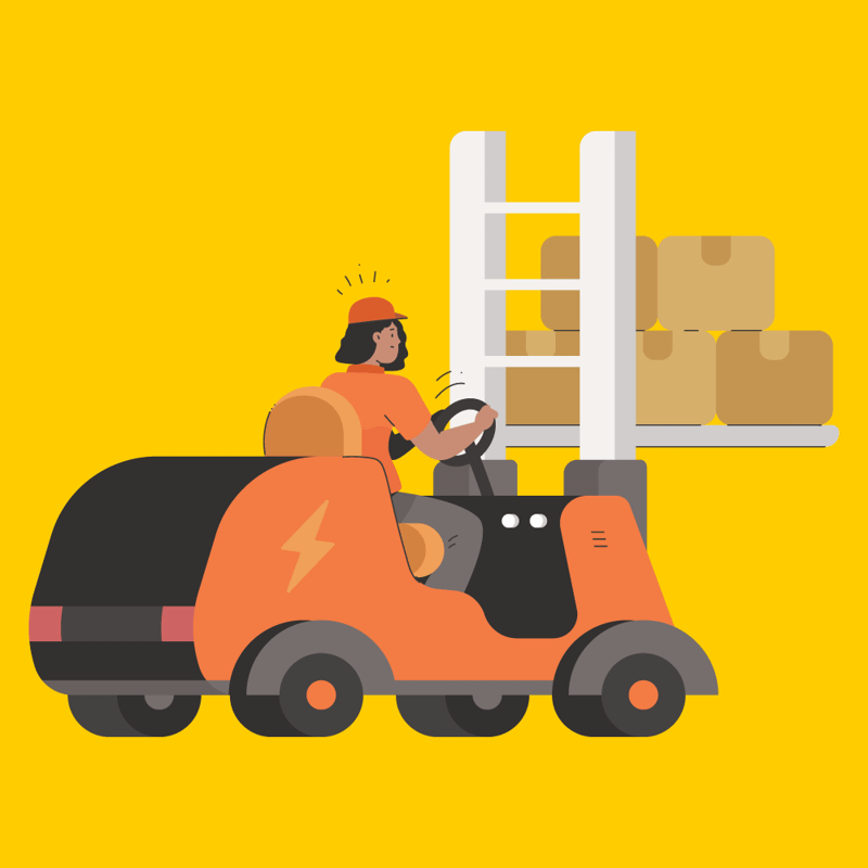 Logistics illustrations thumbnail