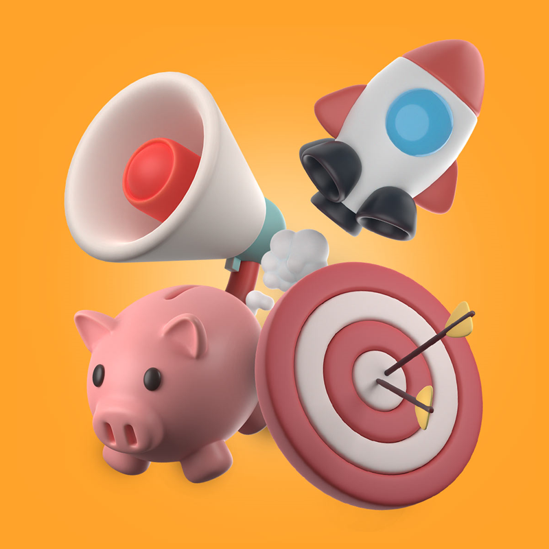 Startup 3D illustrations image