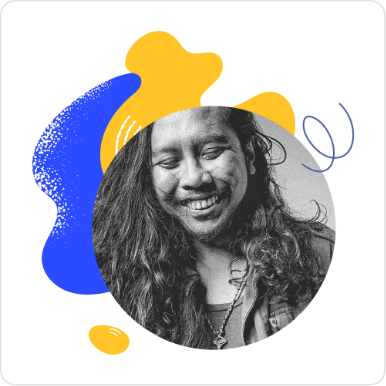 Scribble avatar photo illustration on Figma