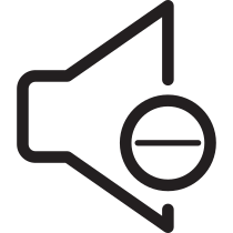 Decrease Audio Volume Icon