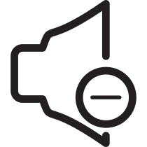 Decrease Volume Speaker Minus Icon