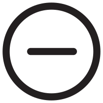 Minus Remove Decrease Icon