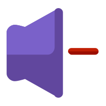 Decrease Speaker Volume Icon