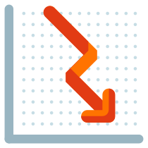 Decrease Trend Arrow Chart Icon