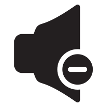 Volume Decrease Audio Icon