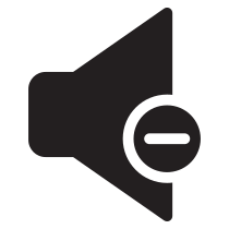 Volume Decrease Minus Icon