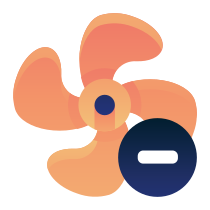 Decrease Fan Speed Icon