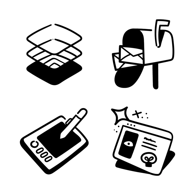 Sharpie UI Design Icons illustration pack thumbnail