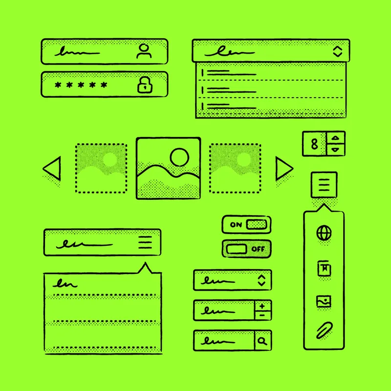 Grain Wireframe Kit illustration pack thumbnail